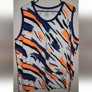 Jordan Men's Tank Top Retro Style Color Pattern Zebra size 3xl sleeveless